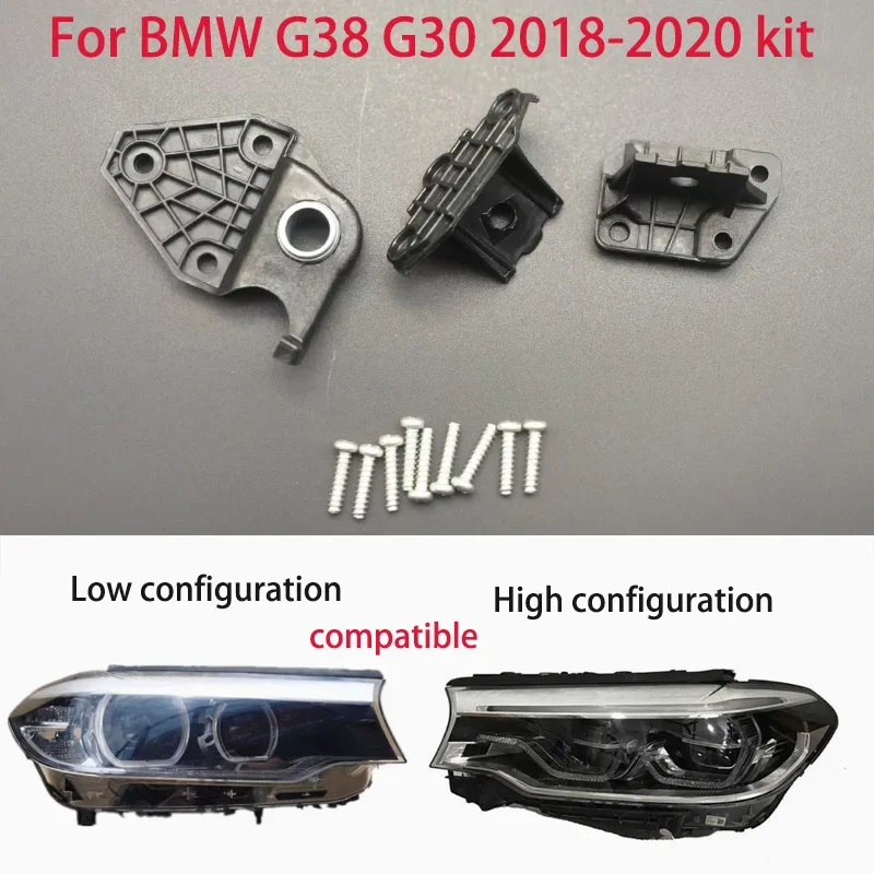 For Bmw 5 Series G30 LCI G31G38 2018-2020 Car Headlights Repair Kit Bracket Protection Ring Upper Tab Repair Plastic Sheets