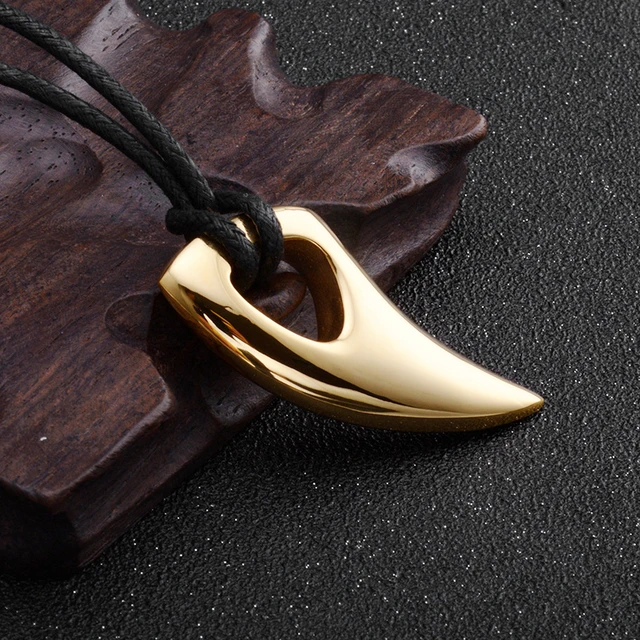 Wolf fang pendant sales
