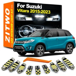 ZITWO 11 sztuk dla Suzuki Grand Vitara Escudo MK4 2015 2016 2017 2018 2020 2021 2022 2023 zestaw oświetlenia wnętrza LED lustro kosmetyczne żarówka