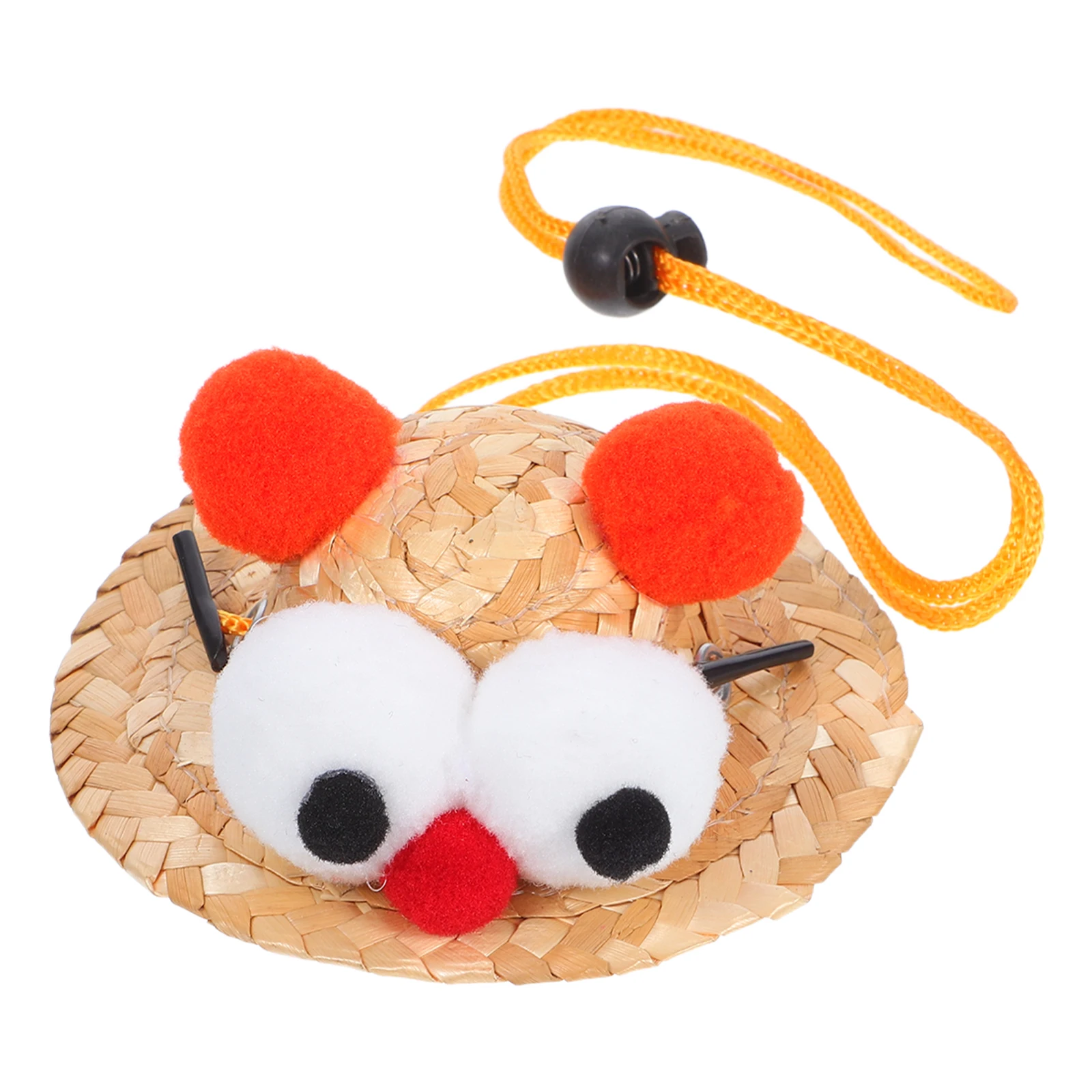 

Hamster Straw Hat Holiday for Pets Bunny Costume Accessories Cute Tiny Hats Bearded Dragon