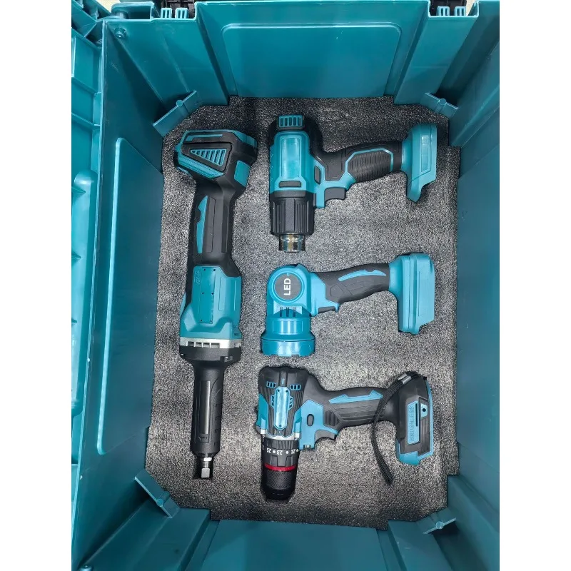 Lithium battery tools multi-functional three or four-piece set of tools, construction site production workshop power tools