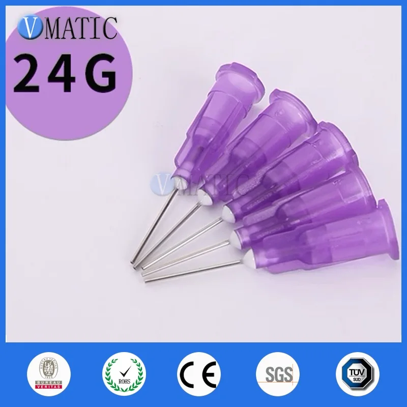 

Бесплатная доставка 24 г прецизионный пассивированный дозирующий наконечник из нержавеющей стали с концентратором PP Safetylok 0,5 дюйма, длина трубки, иглы для дозатора клея 1/2 дюйма