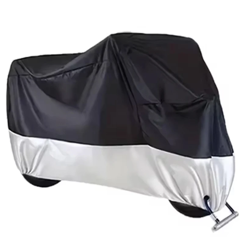 Thick 210D Oxford Fabric Motorcycle Cover Waterproof Dust Rain Sunshade UV Protect All Seasons for Motorbike Electric Bike