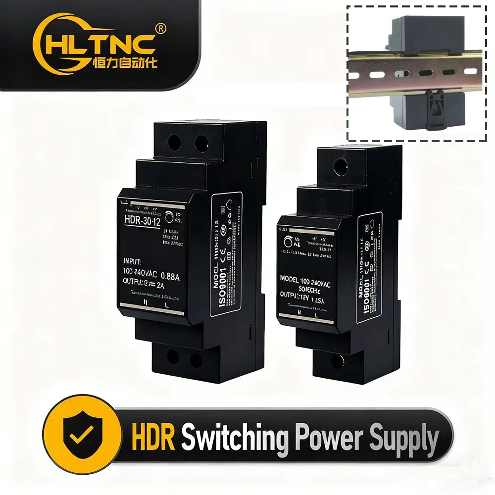

Блок питания рельсового типа HDR 15 Вт 30 Вт 60 Вт Промышленный источник питания на DIN-рейку 5 В 12 В 15 В 24 В 48 В Трансформаторный источник питания переменного тока в постоянный для рельса 35 мм