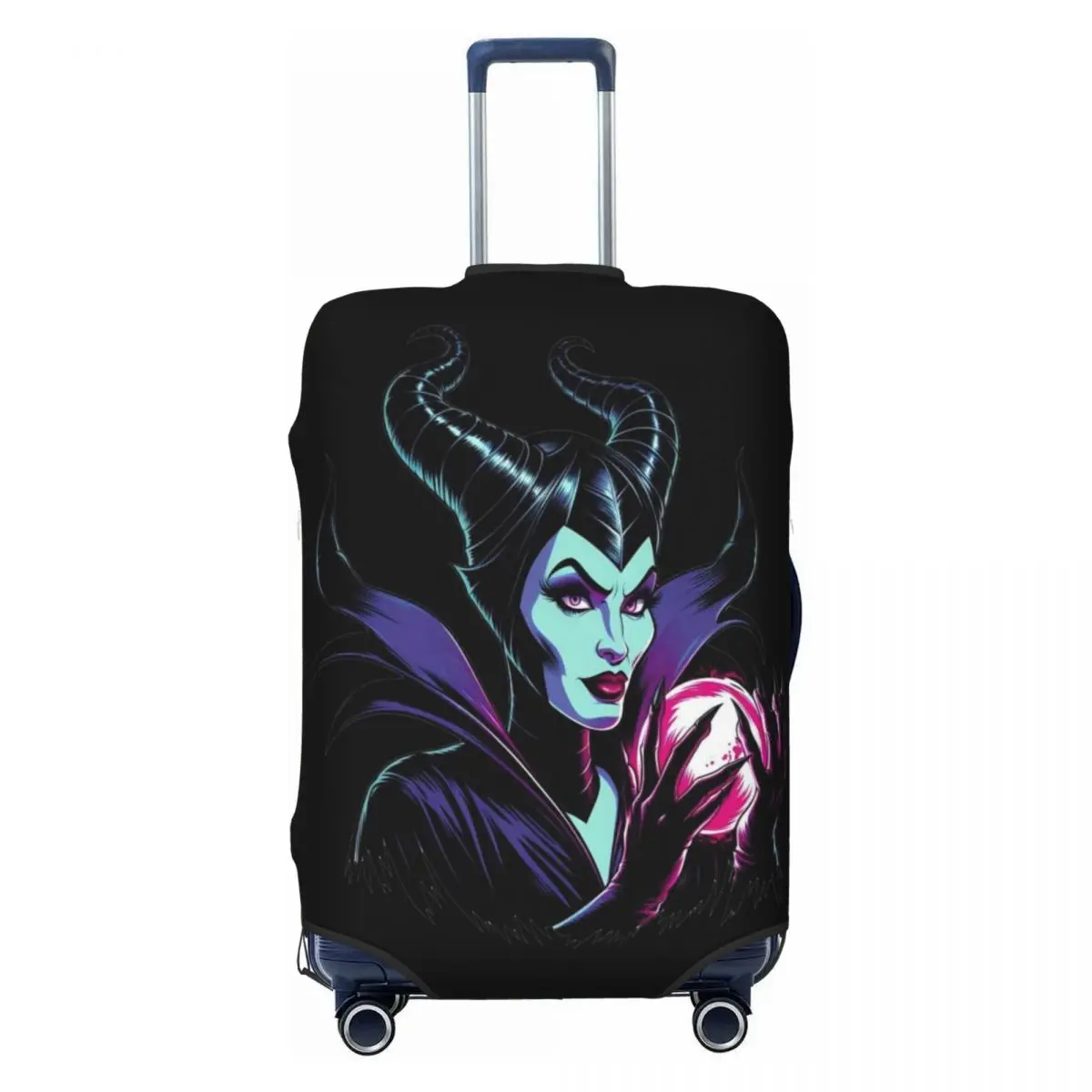 

Custom Maleficent Movie Travel Luggage Cover Elastic Suitcase Cover Protector Fit 18-32 Inch