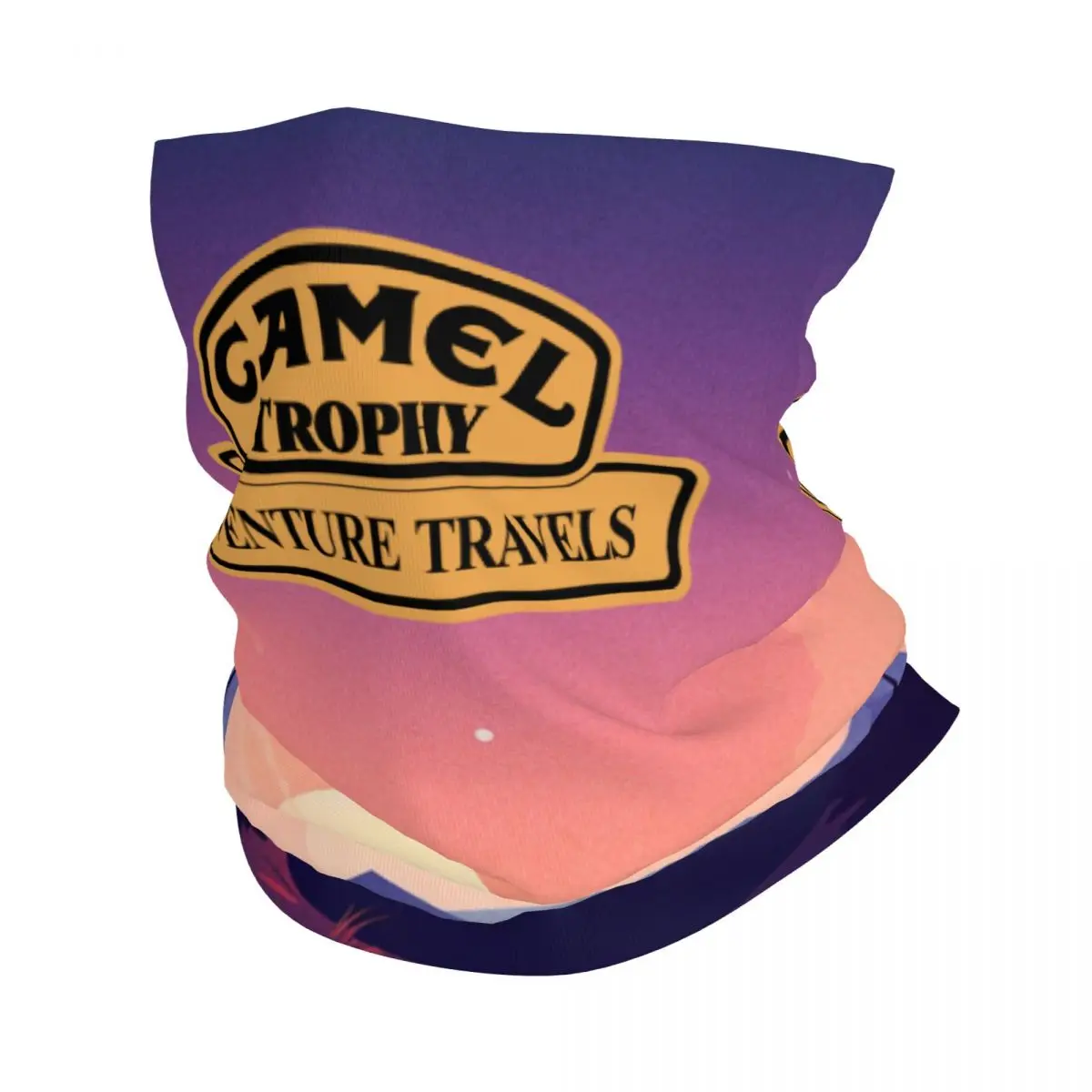 Custom Camel Trophy Adventure Travels Bandana Neck Gaiter UV Protection Face Scarf Cover Men Women Headwear Tube Balaclava