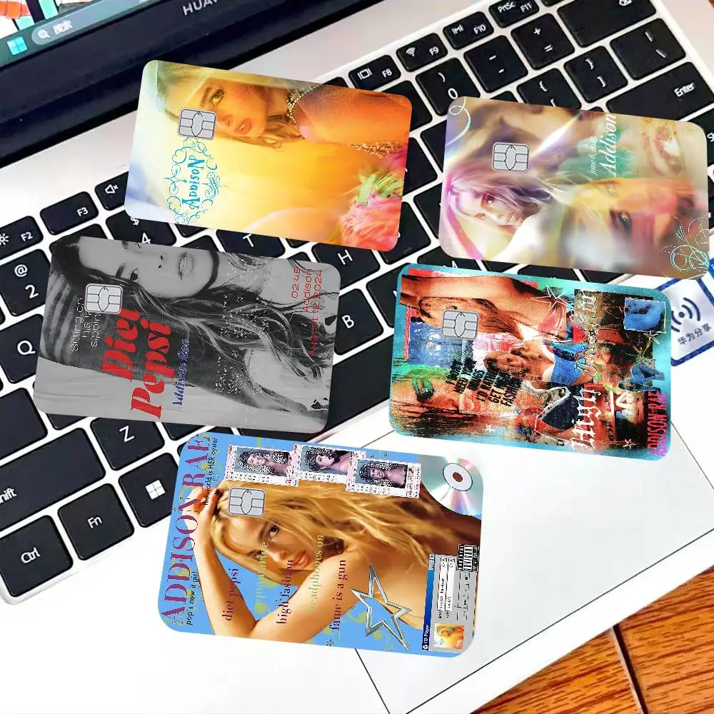العصرية البوب المغني أديسون راي 'Diet Pepsi' جديد ألبوم Muisc أنيمي ملصق فيلم غطاء الجلد لبطاقة الائتمان بطاقة الخصم البنك الجبهة #2