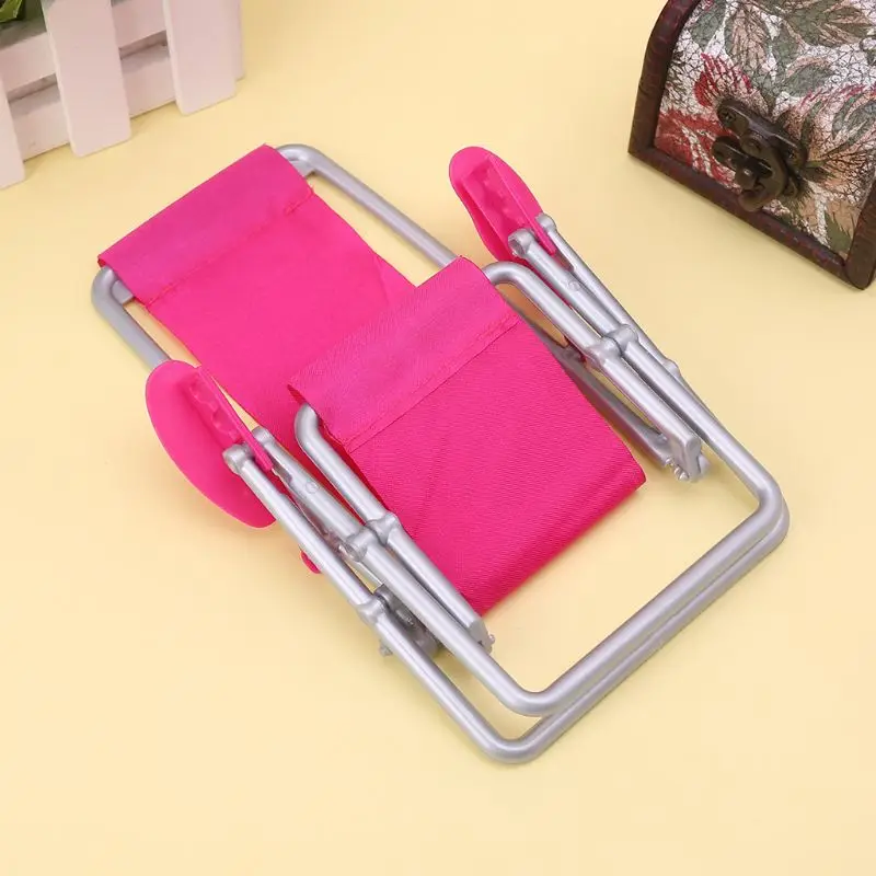 Q0KB Folding Chair for Doll Beach Lounger Dollhouse Furniture Miniature Simulati