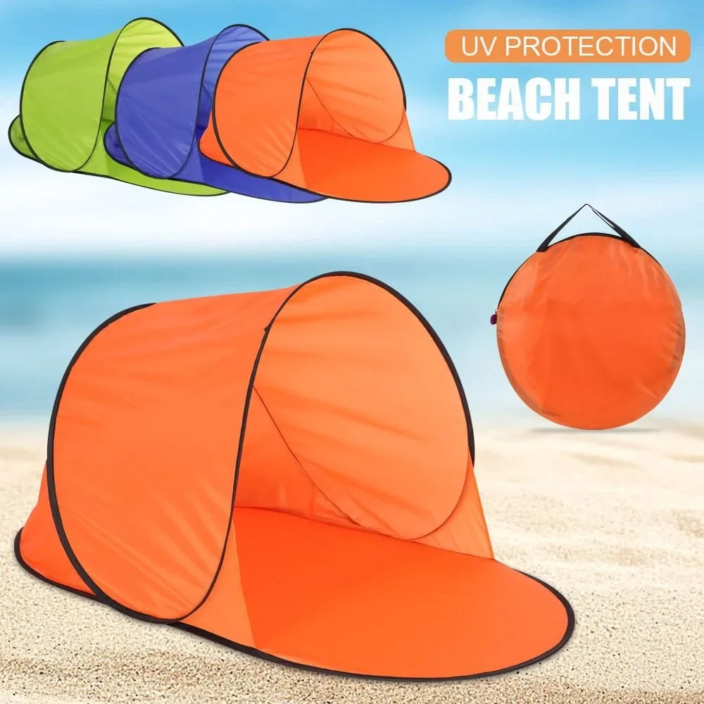 Portable Pop Up Beach Tent, Camping Tent Shade, Sun Shelter, UV Protection, Durable Polyester, PA Coating, Hiking Shelter