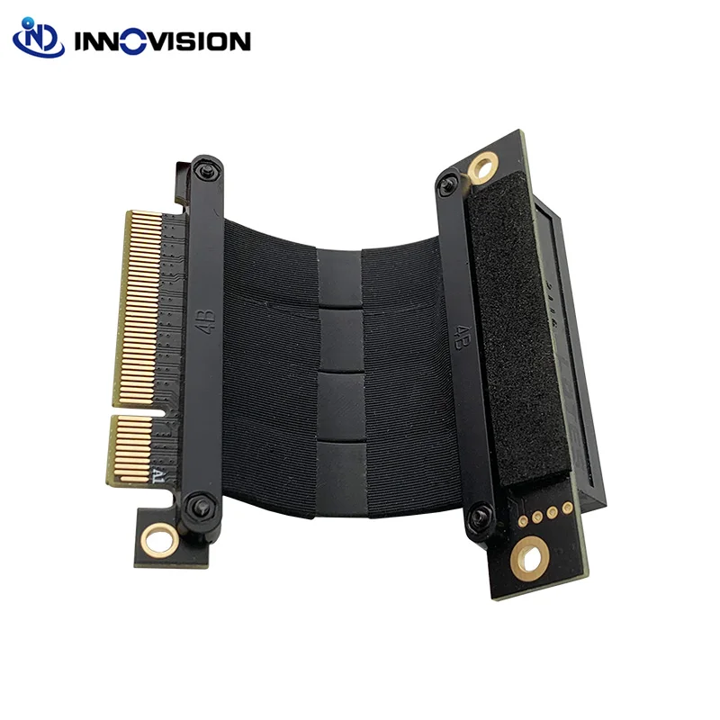 Flexible PCI-Express 4.0 Riser Extension Cable 5cm PCIE 8X to 8X for 1U/2U Case - Good Quality Computer Upgrade Cable