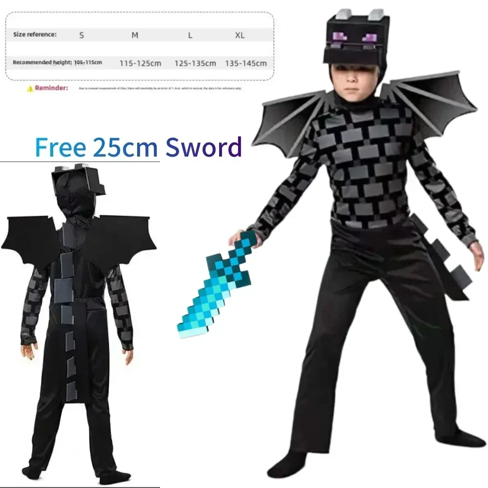 

Комбинезон My Kids World, карнавальный костюм на Хэллоуин для мальчиков и девочек, наряд из 3D фильма, Steve Creeper, сценический боди с бриллиантами, одежда