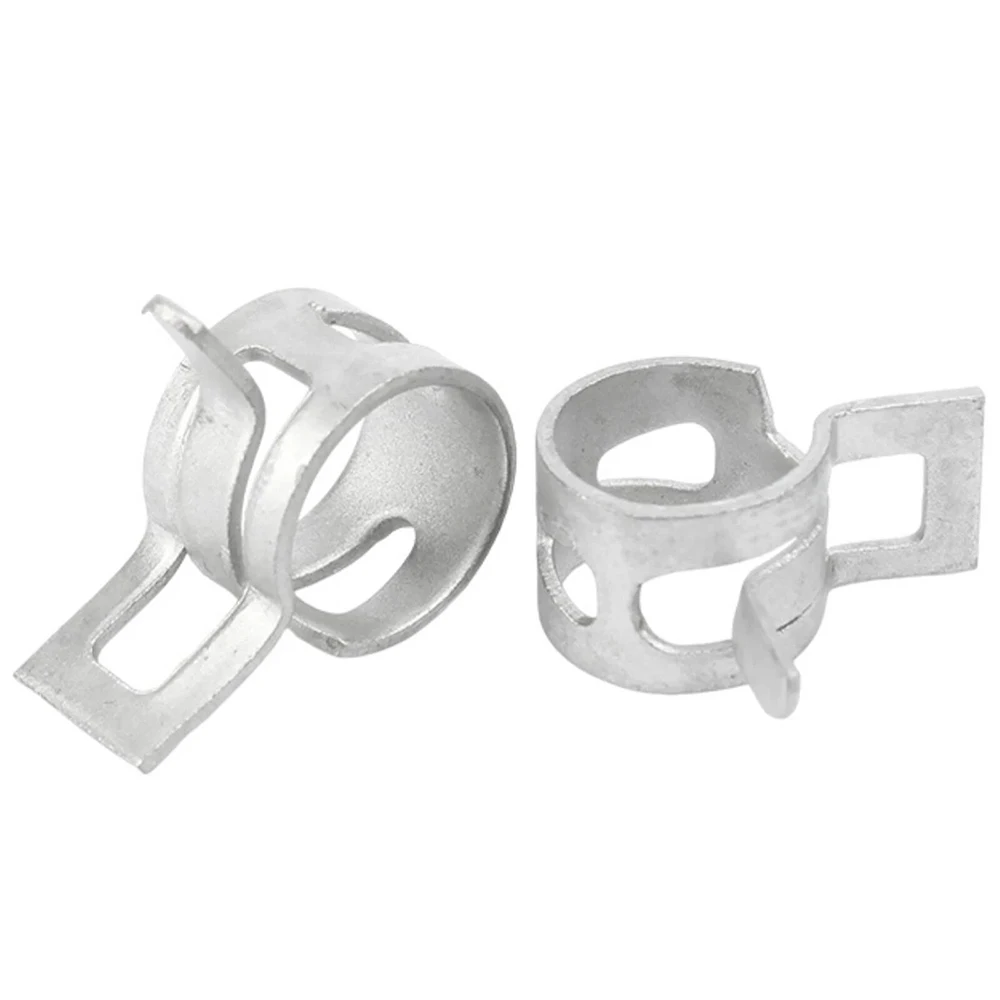 10 peças para escolher clipe de mola de combustível silicone mini braçadeira de tubo de mangueira ar gás tubo de água auto fixação id 4mm - 46mm