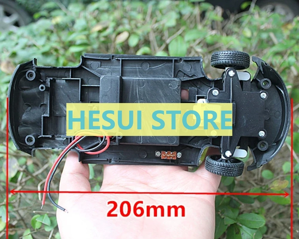 Trolley chassis DIY accessories with steering motor and wheels