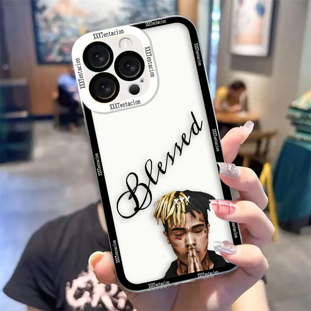 Funda Transparente para Teléfono con Diseño del Rapper 17 X-XXXTentacion para Infinix TECNO POVA 2 4 3 5 SMART 6 7 8 NOTE 11 12 30 30I 40 50 CAMON 19 20