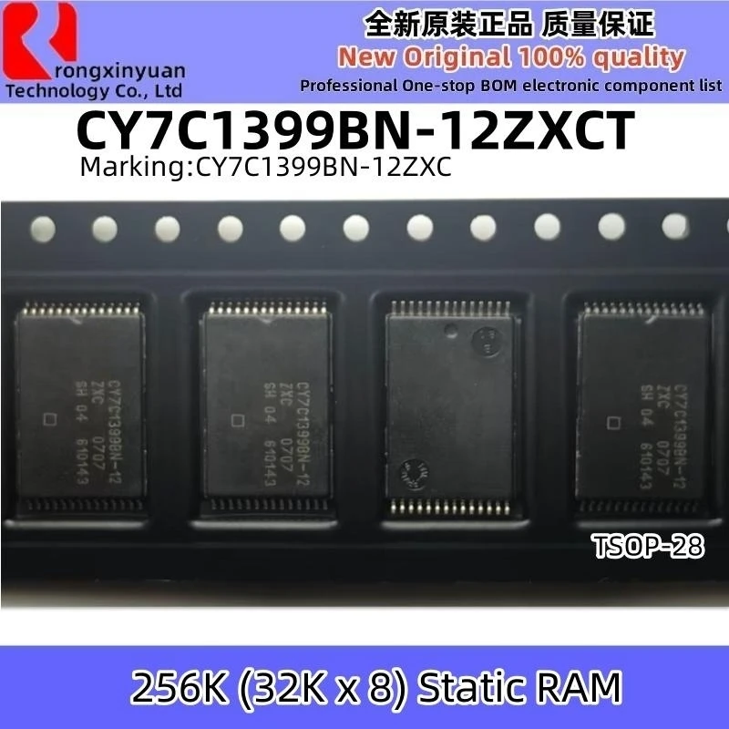 静的RAM CY7C1399BN-12VXIT CY7C1399BN-12VXI cy7c1399bn CY7C1399BN-12ZXCT CY7C1399BN-12ZXC、新品、5個、256k x 8