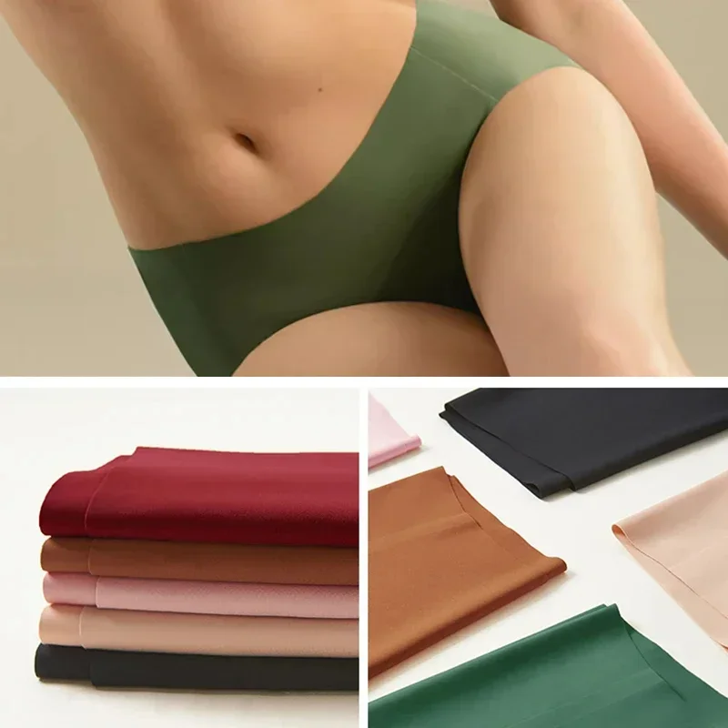 Sujiin Womem's Seamless Panties Mid Waist Comfortabl Seamless Briefs Underwear for Women Soft Antibacterial Female Lingerie N110