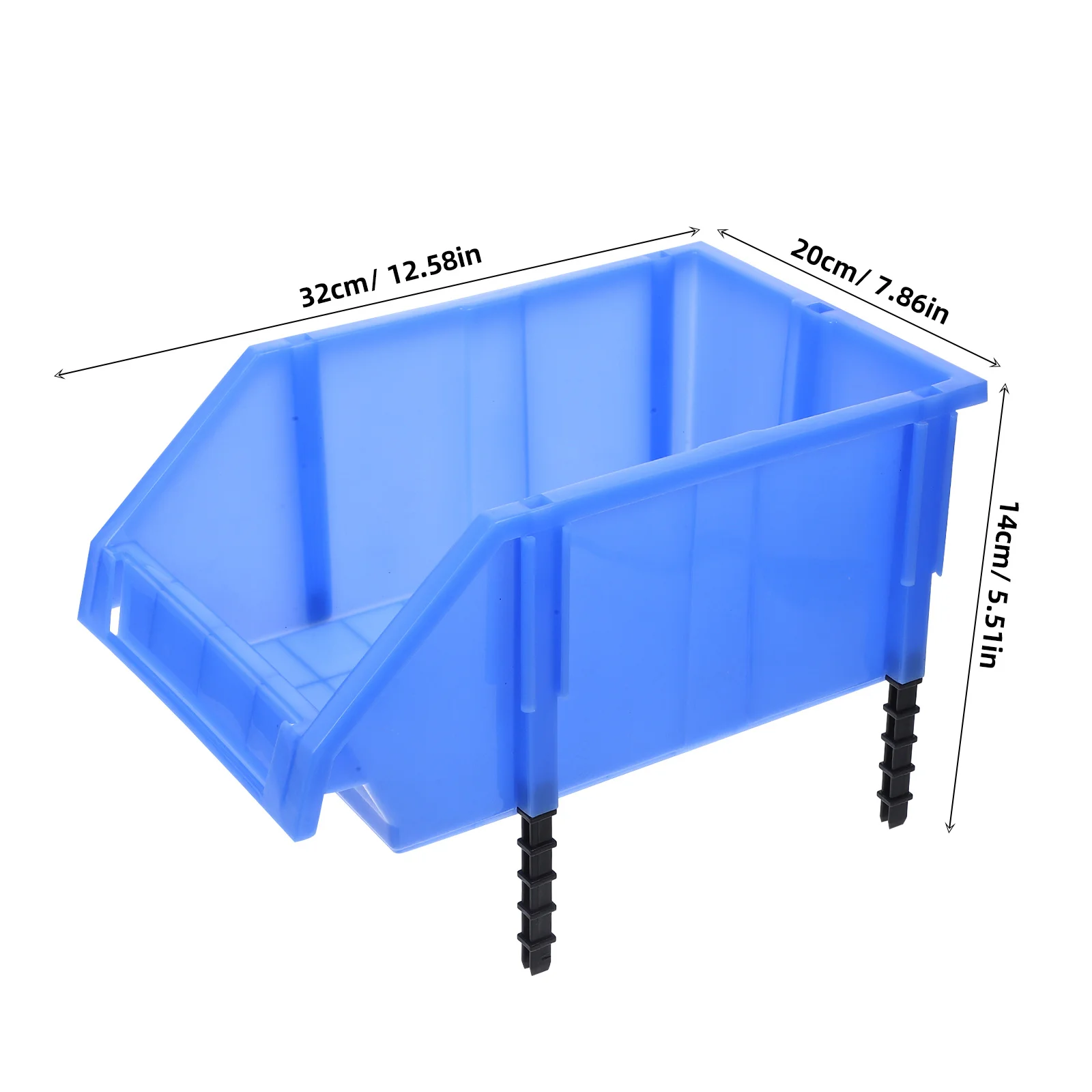 Plastic Nesting Shelf Bin Box Set Heavy Duty Storage Container for Tools Hardware Organization Workshop Garage Auto Repair Home