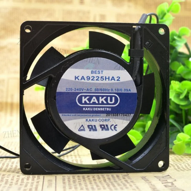 Y  1 PCS New for  KAKU KA9225HA2 AC 220V 0.10/0.09A 2 WIRE cooling fan # QW.