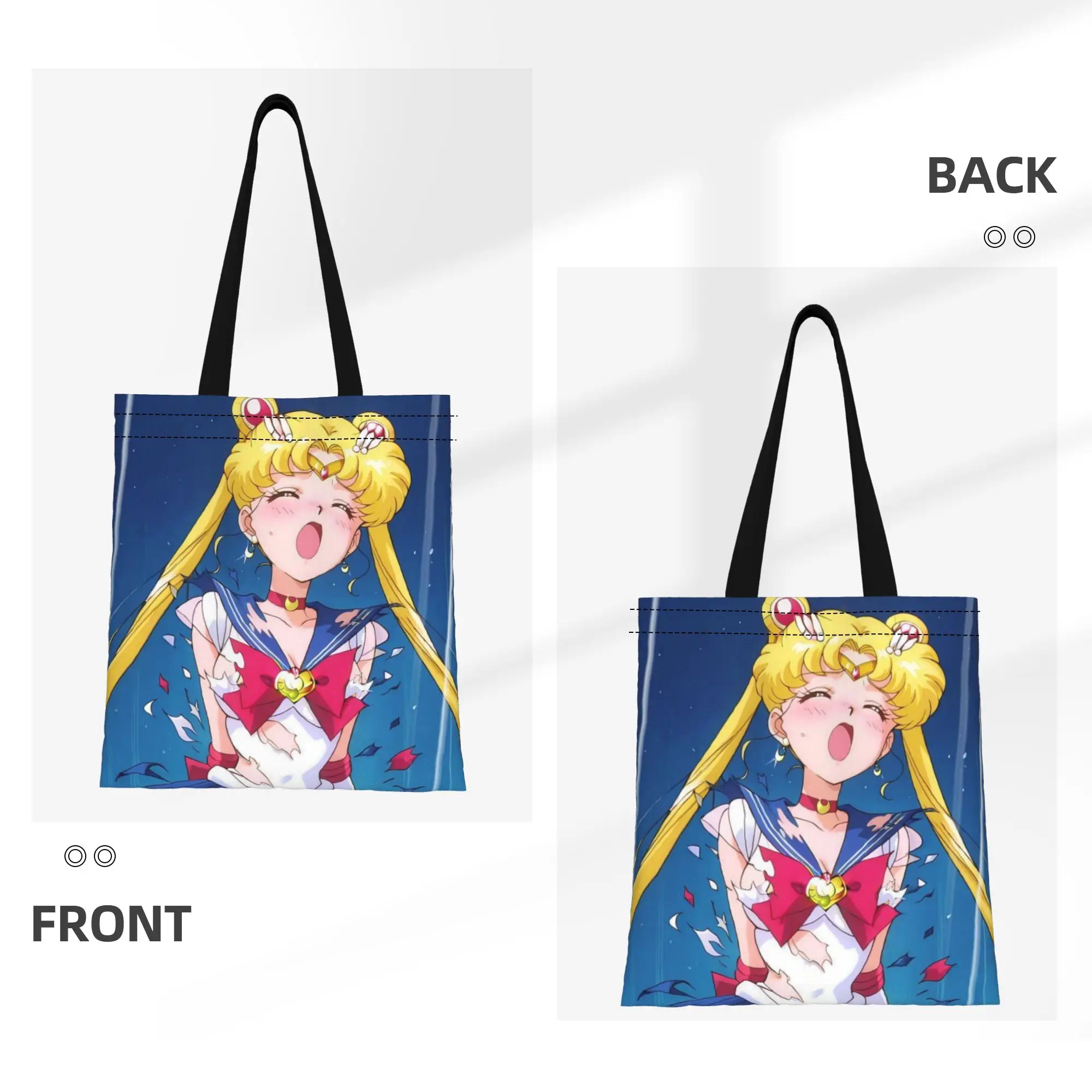 Back to school season Usagi Tsukino (3) Sailor Moon Canvas Tote Bag Perfect for Travel Women's Top-Handle Bags - view 2