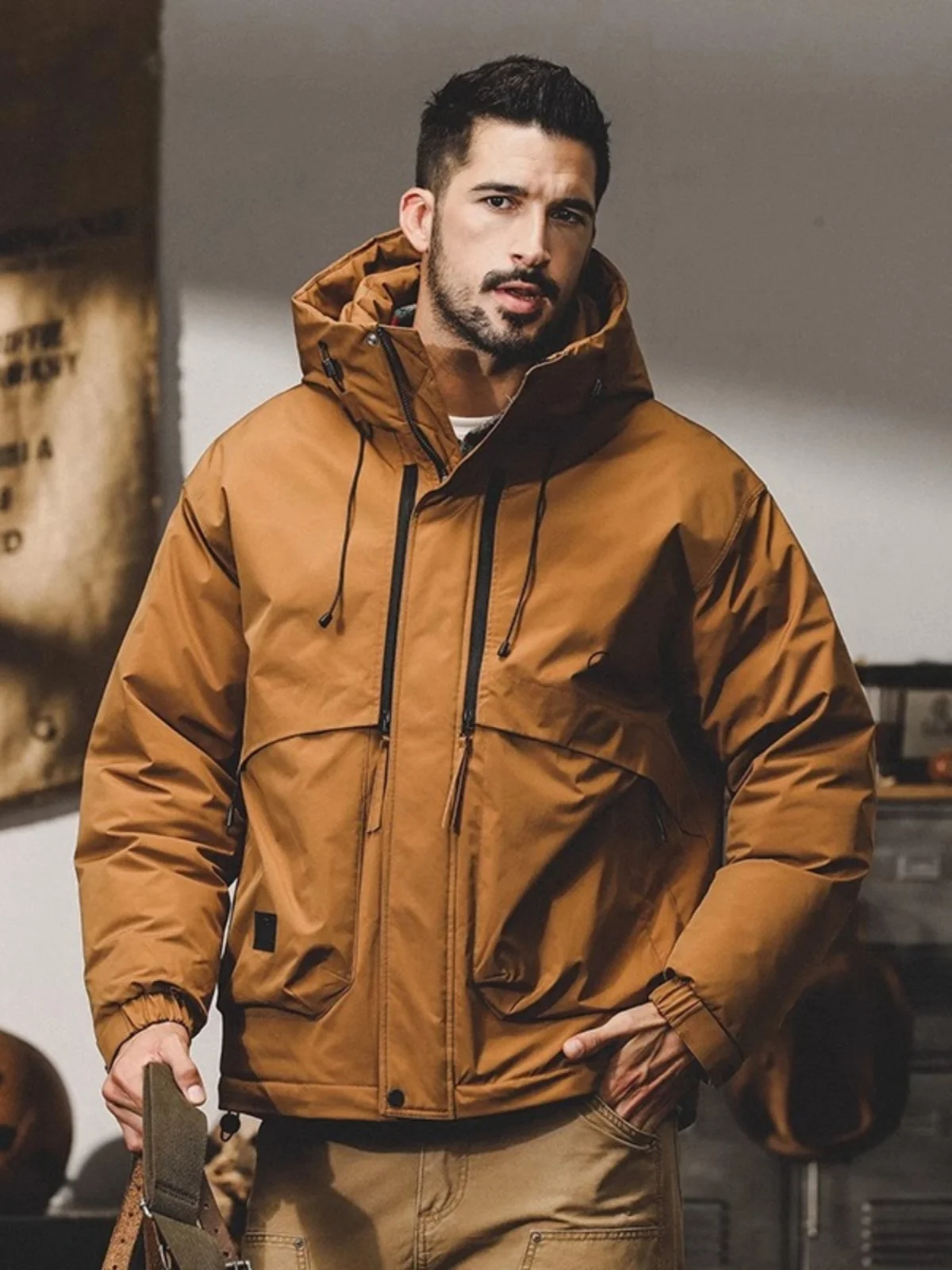 

Мужская антистатическая пуховая куртка Aphene 90 White Du Feather для активного отдыха, рабочая одежда, пальто для поездок на работу, молодежная модель, стандартная длина