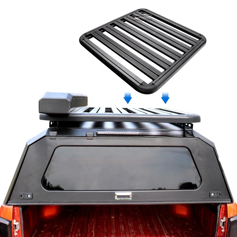 

Pickup Truck Cover Steel Double Hilux Canopy Hardtop with Roof Racks for D22 Poer