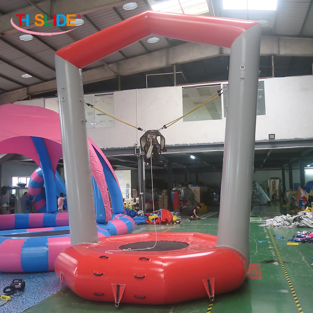 3m diameter 5m high airtight customized bungee game Inflatable bungee Trampoline for sale