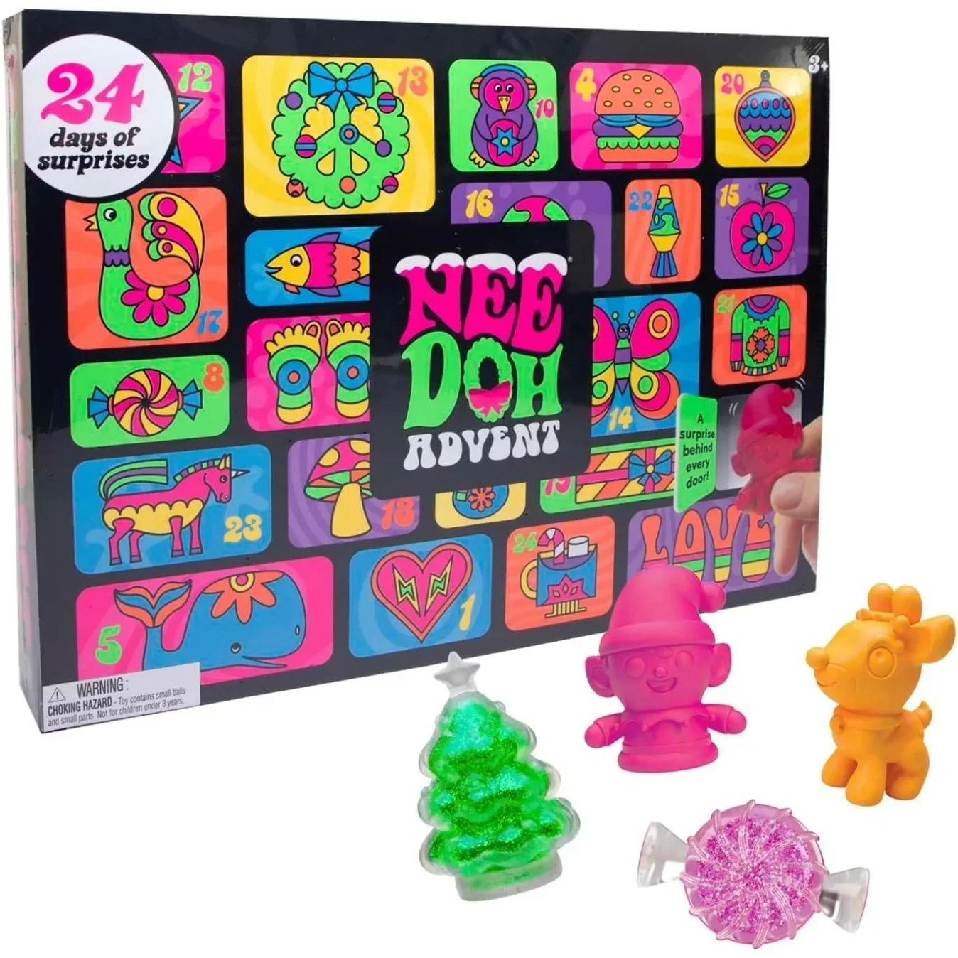 NEEDOH Christmas Advent Calendar 2026, 24 Days Surprises Squishy Fidget Toys Countdown Blind Box Kids Xmas Gift