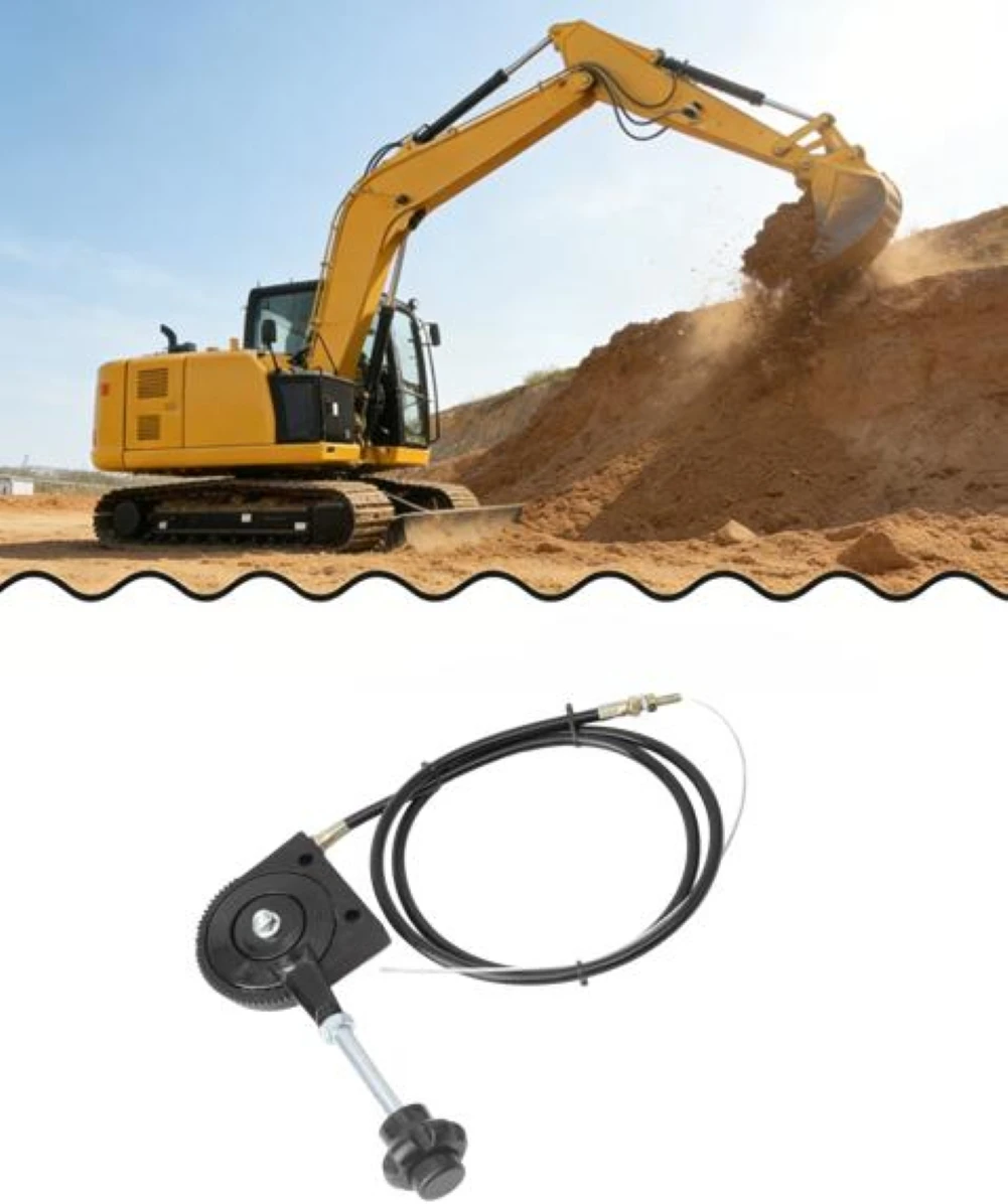 

Construction Site Robust Construction Easy Installation Precise Adjustment Excavator Throttle Cable Installation