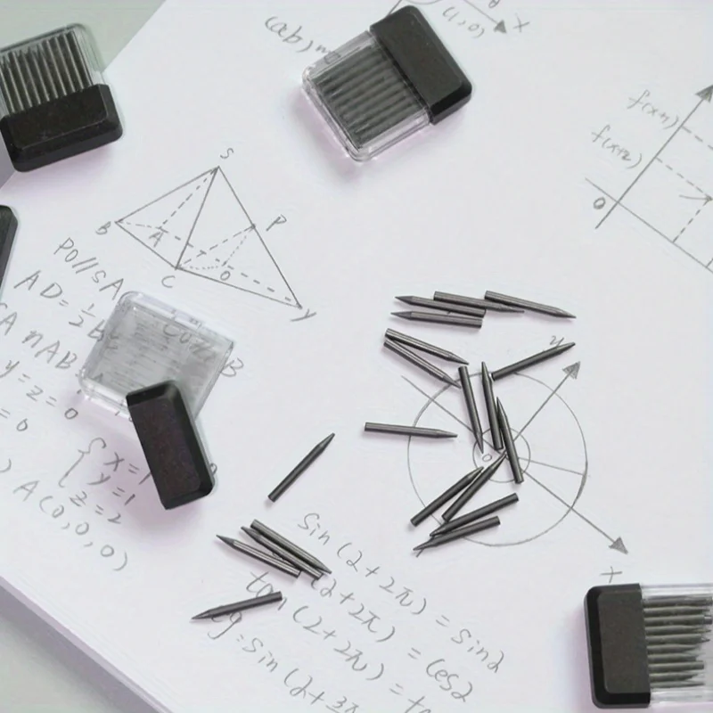 Simple Pratical Pfofessional Metal Compass Set With Lead core Math Geometry Circle Drawing Tools Office Supplies Stationery Gift