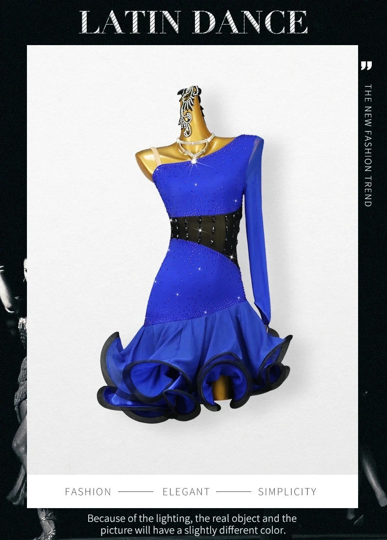 2026 Lateinamerikanische Tanzkleidung Wettbewerbsanzug Mädchen Samba Party Kostüm Damen Elegantes Partykleid Amerikanische Kleidung Sport Prom Tanzbekleidung – Detail 2