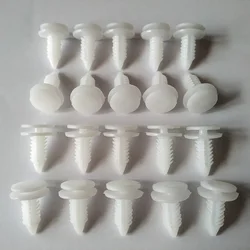 20pc Auto Fastener White Push Retainer Bumper Fender Cover Rivets Clips Car Door Trim Panel Clip 6503709 for Chrysler Dodge
