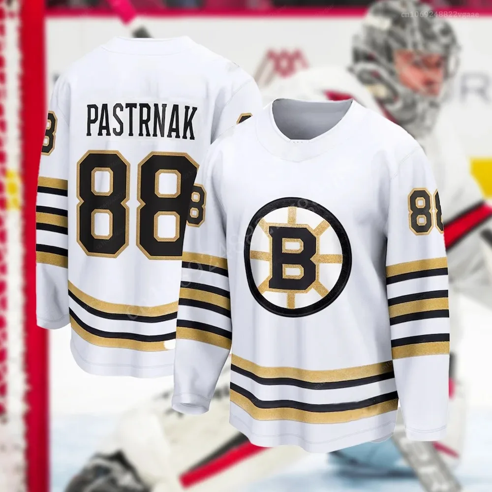 American Hockey Jersey Boston City Women Men Long Sleeve Sweater Hoodie Sweatshirt BruinsS Pastrnak 100th Anniversary