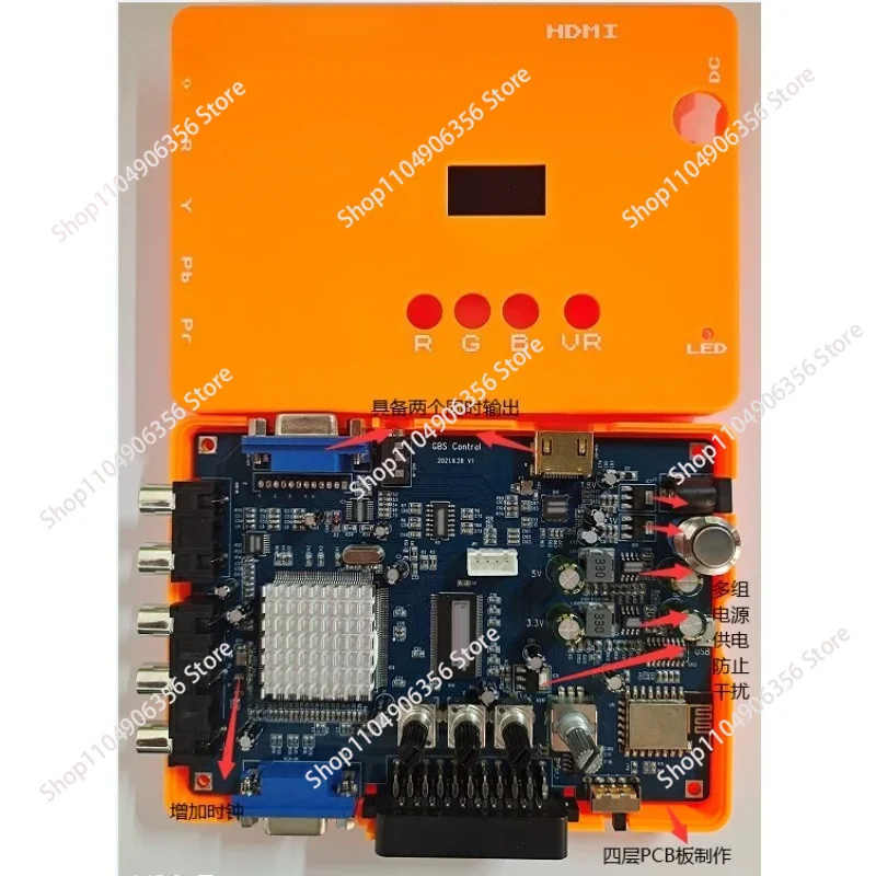 for ODV-GBS-C AIO OSSC Control Low Resolution Video Converter Adapter