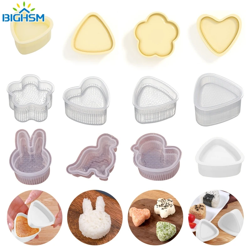DIY Sushi Mold Onigiri Rice Ball Food Press Triangular Sushi Maker Molds Japanese Kitchen Utensils Lunch Bento Tools Accessories
