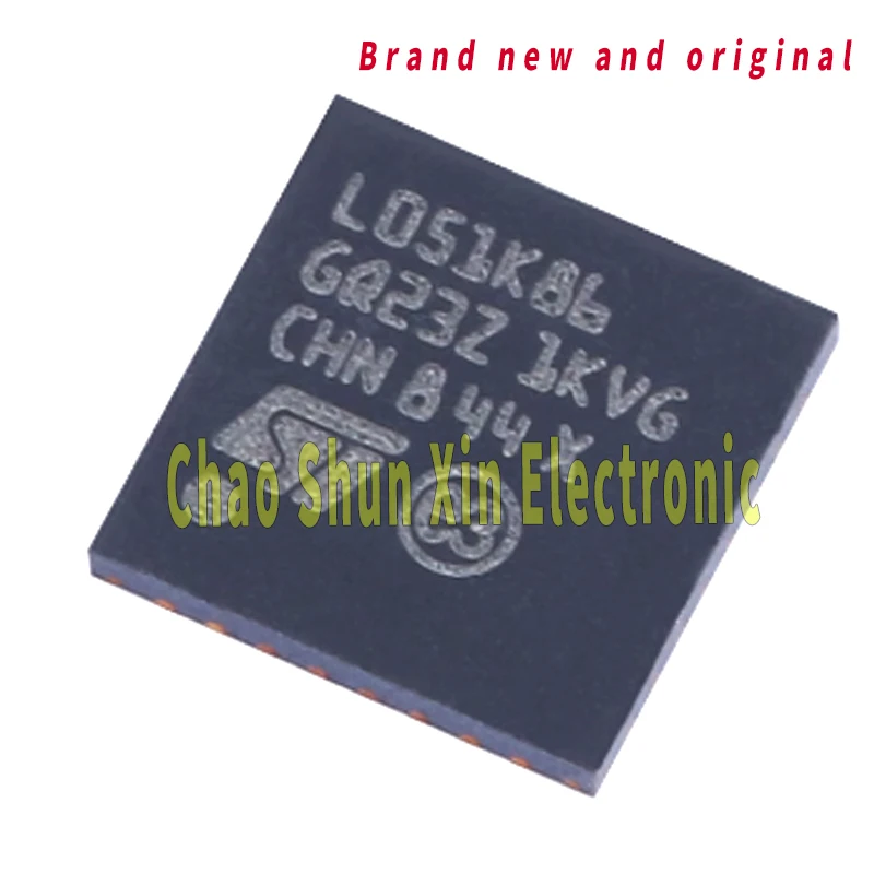 

5 Stm32L051K8U6 Brand New Genuine Qfn32 Silk Screen L051K86