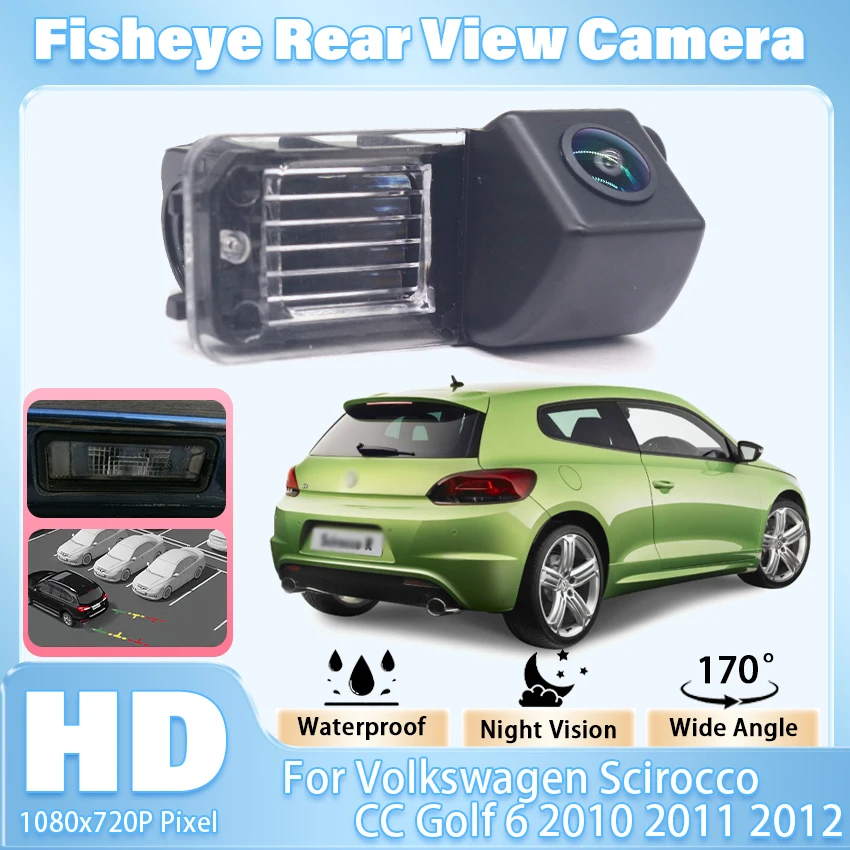 

170 градусов для VW для Volkswagen Scirocco CC Golf 6 2010 2011 2012 Поло Хэтчбек Magotan 2011 2012 2013 HD камера заднего вида