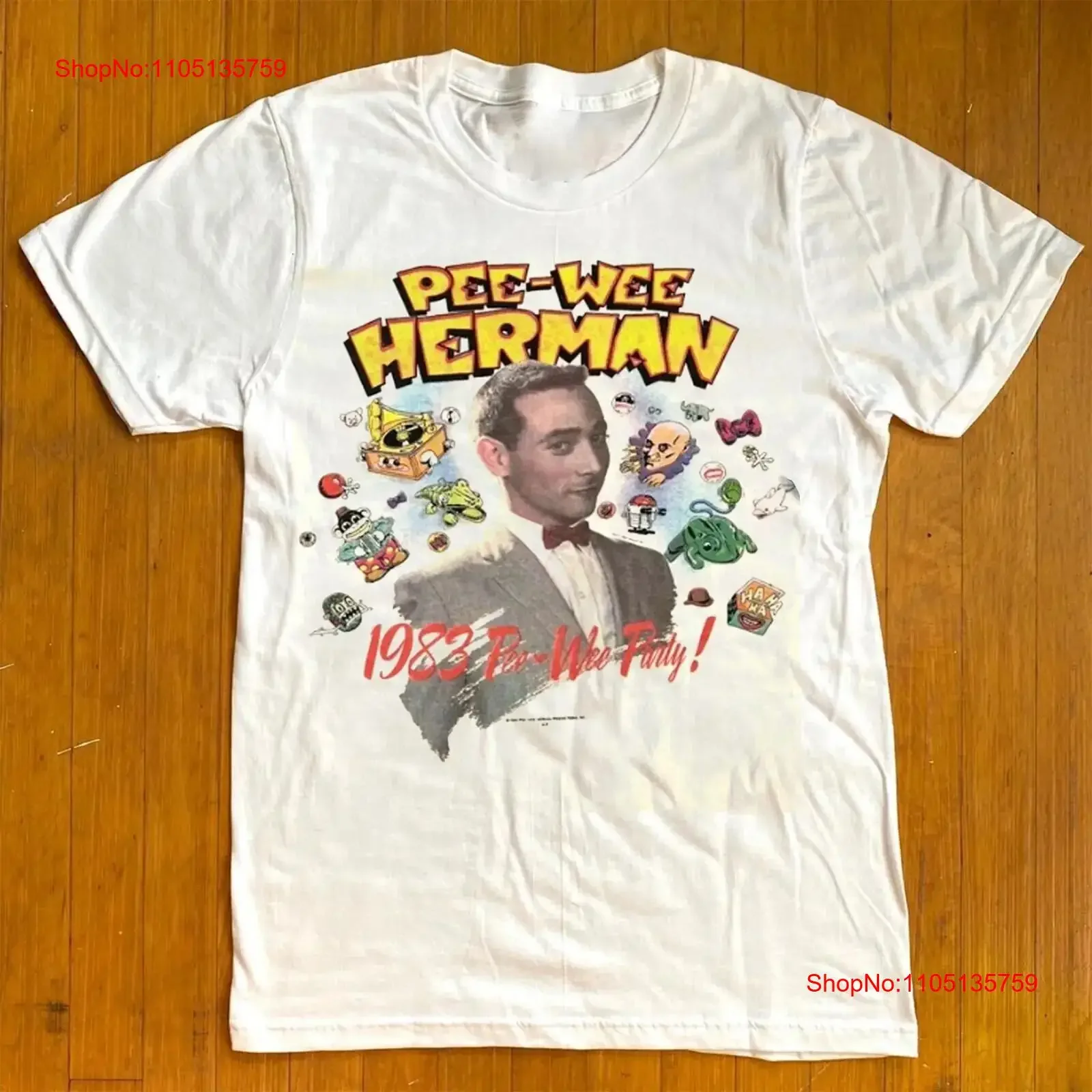 

Pee Wee Herman Reprint T Shirt Vintage Style For Fans S 4XL vintage Washed Unisex Soft Top For Everyday Wear Breathable