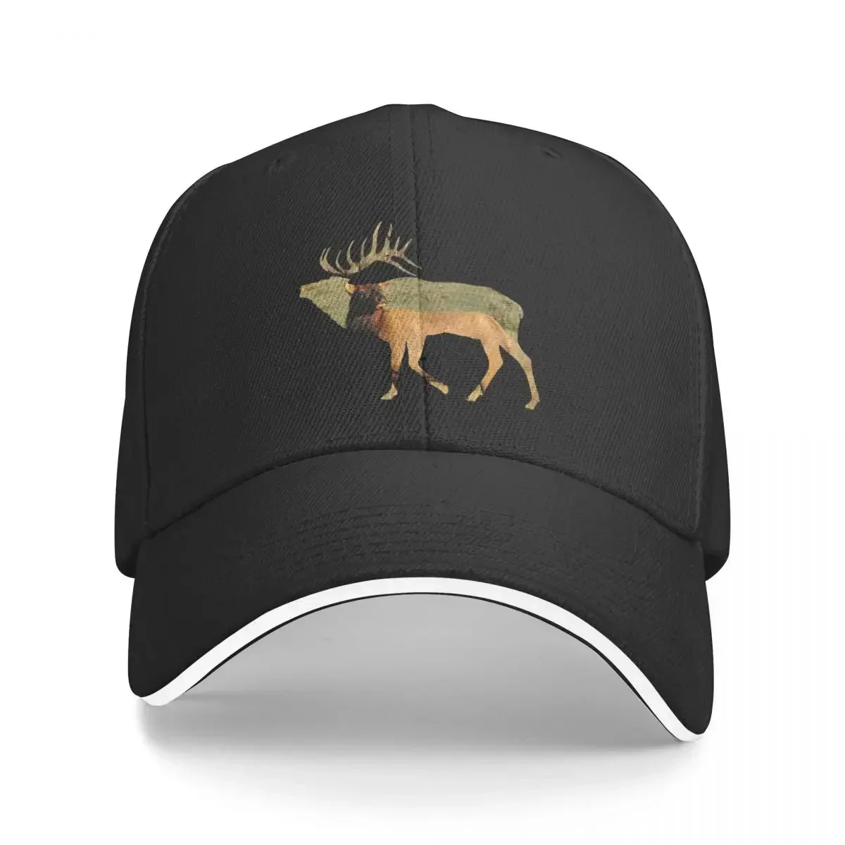 

Elk Silhouette Baseball Cap Winter hat dad hat Elegant Women's Hats Men's