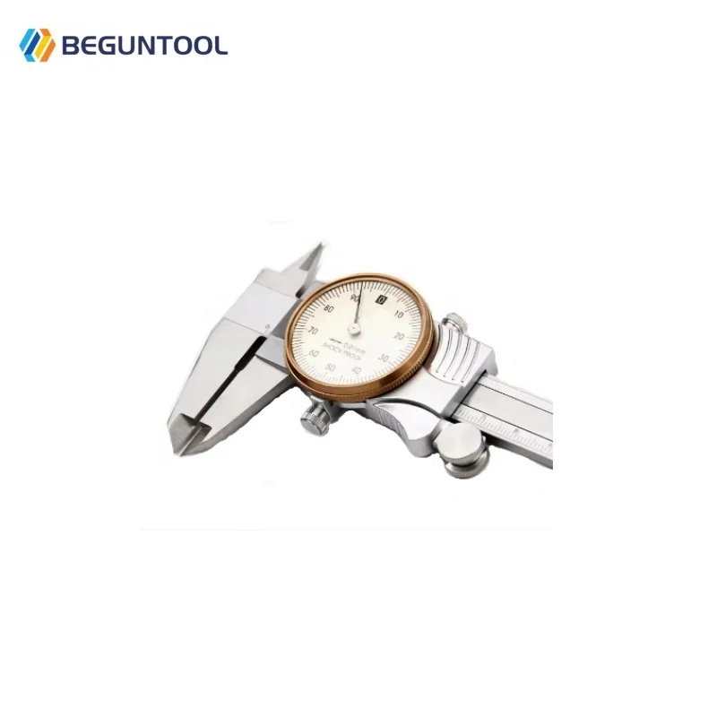 GuangLu Dial Calipers 0-150 200 300mm Vernier Caliper Measuring Tool Dial Vernier Caliper with Carbide-tipped Jaws