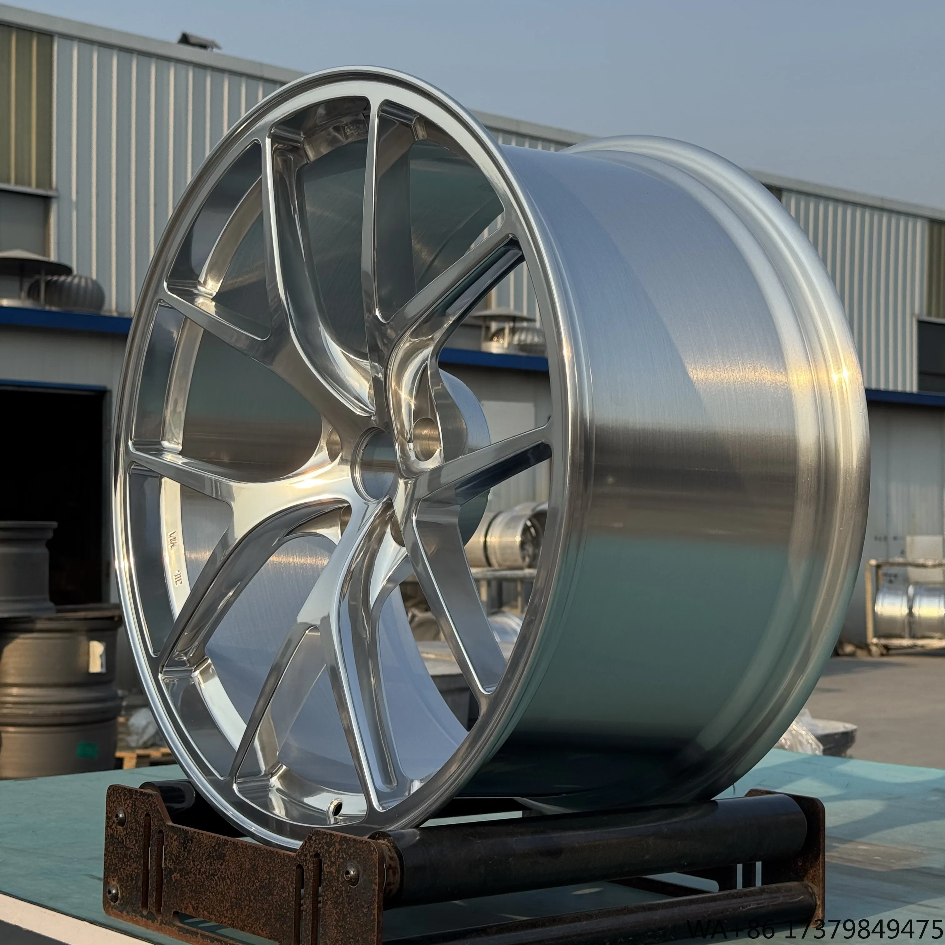 

Custom 5x127 22 Inch Concave Design Forged Chrome Rim ET 35mm Monoblock Forged Wheel Set for BMW G82 M3 G87 Racing Car