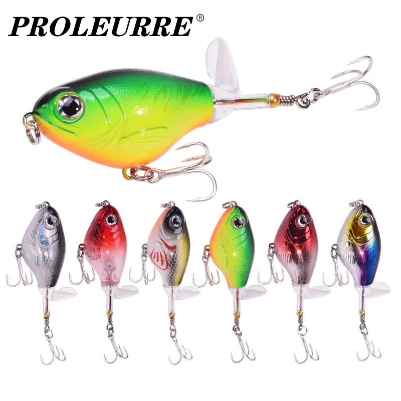 

1 Pcs Crankbaits Soft Tail Propeller Fishing Lure 11g 16g Top water Rotation​ Wobblers Tackle Artificial Hard Bait for Bass Pike