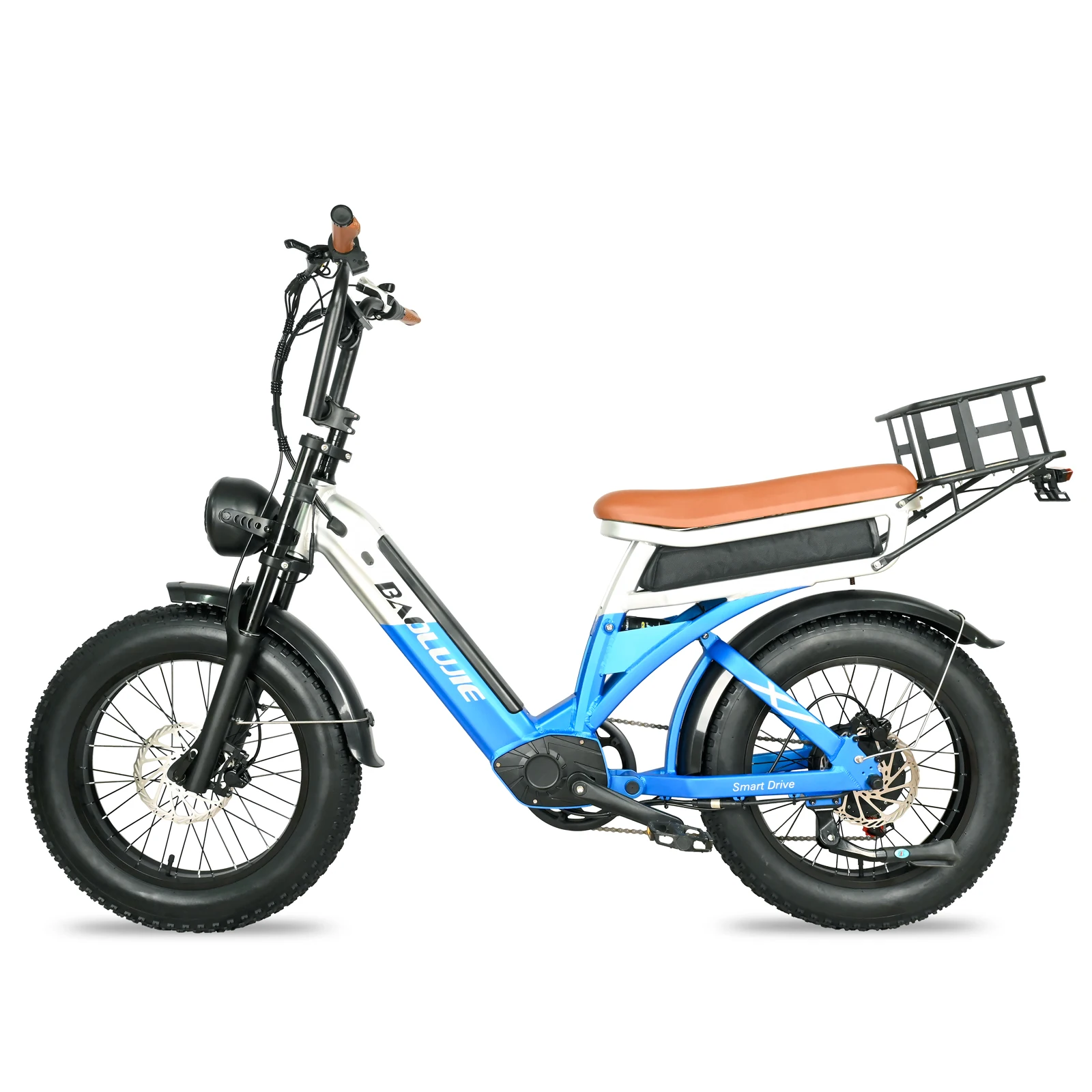 

Adult Electric Motorcycles Bike 1200W Motor Portable Fat Tire Electric Mountain Bicycle EBkie With 30AH Removable Battery