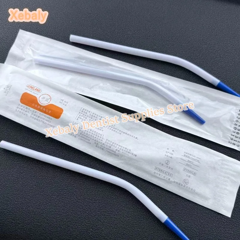 

100Pcs Dental Clinic Surgical Suction Tips Disposable Strong Suction Tube Long Slim Type Dental Surgical Tool Instrument