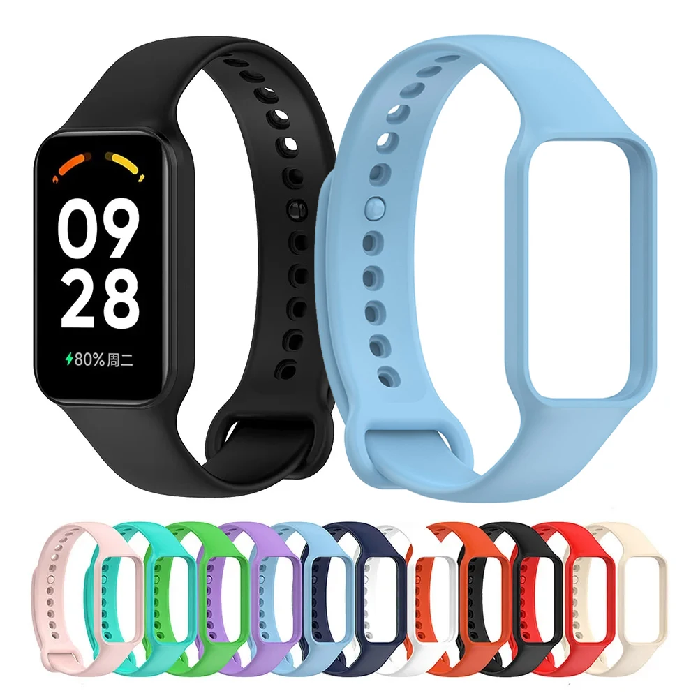 Replacement Strap For Xiaomi Smart Band 8 Active sport Silicone Watchbands correa Bracelet Xiaomi Band 8 Active belt Accessories