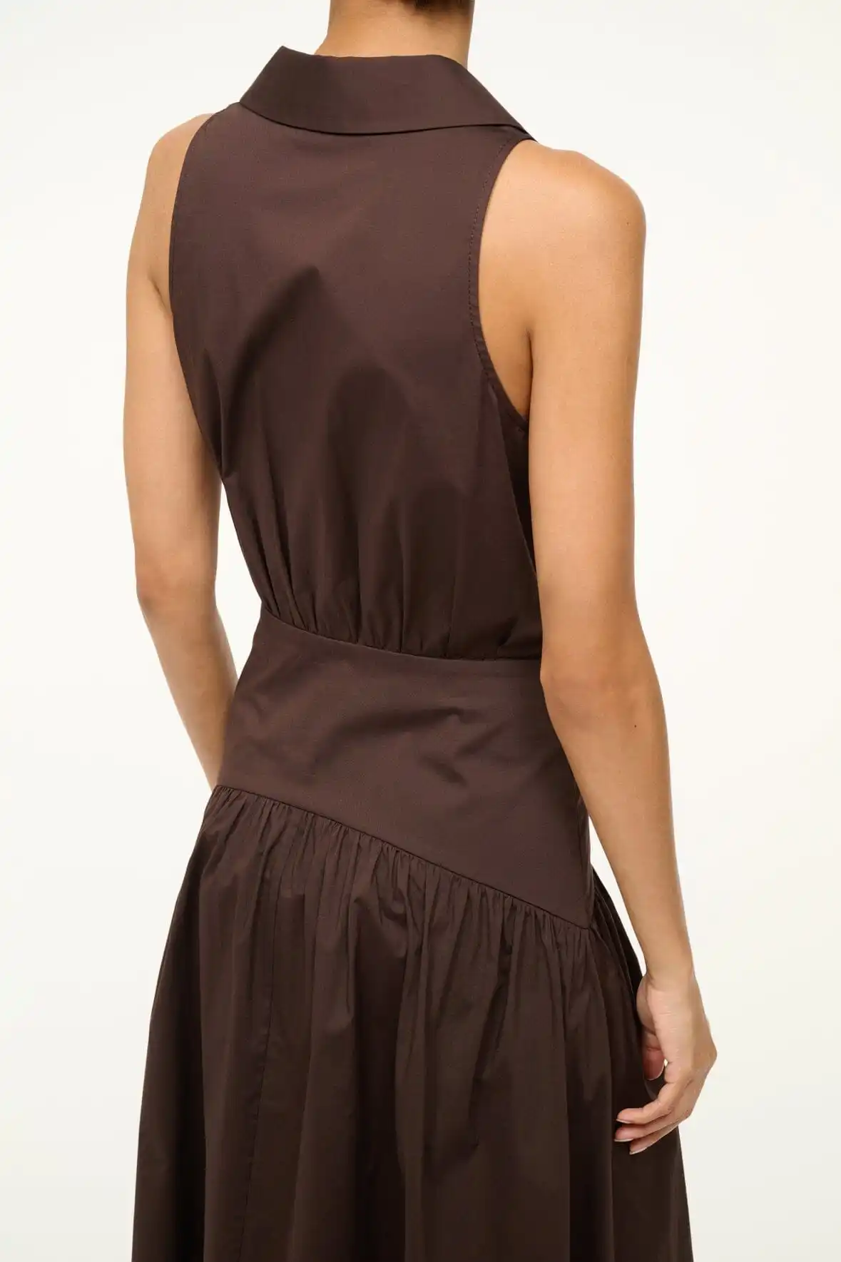 staud romy dress brown ROMY DRESS