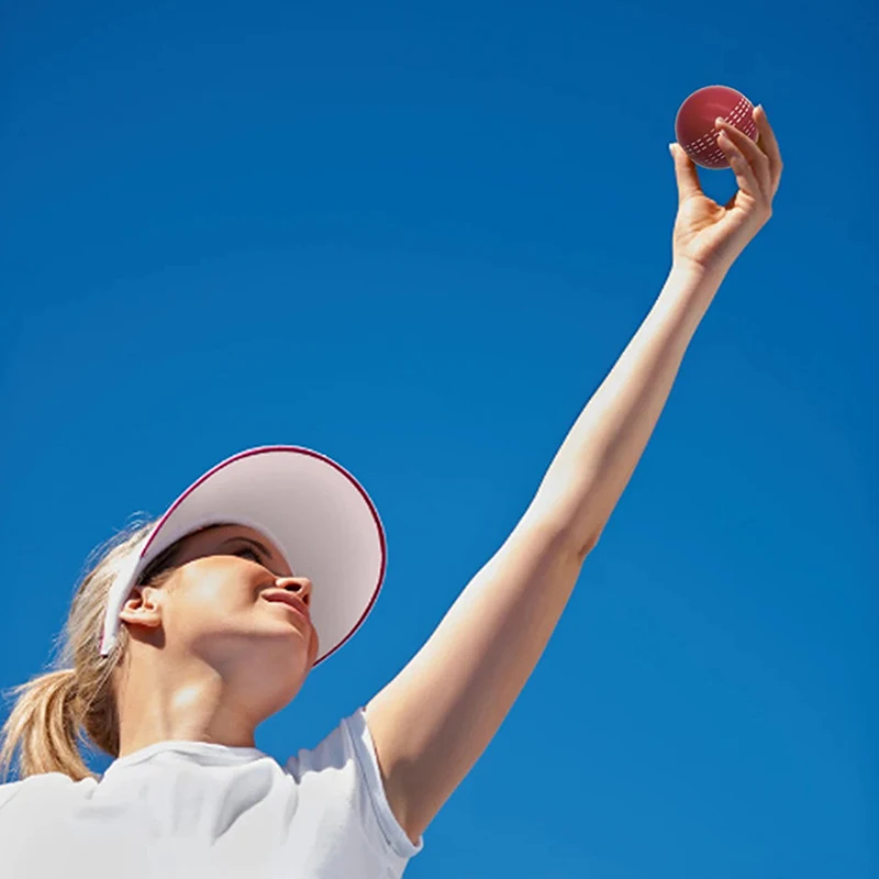 Rebote duradero de 6,3 CM para práctica de entrenamiento, costuras tradicionales atractivas para jugadores de todas las edades, pelota de críquet