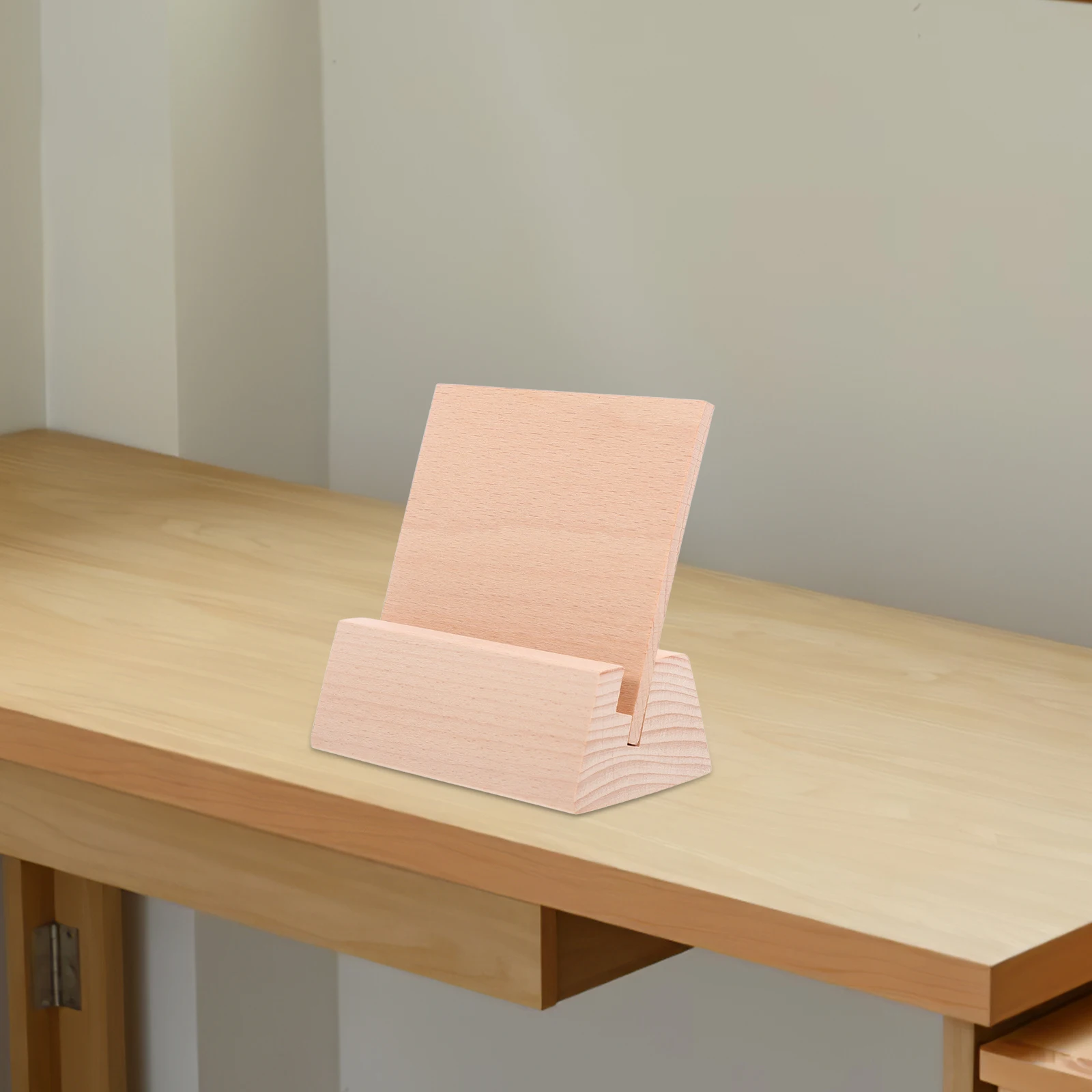 

Wooden Base Calendar Cards Displaying Holders Stand Cards Holder Quality Postcard Gaming Supply Display
