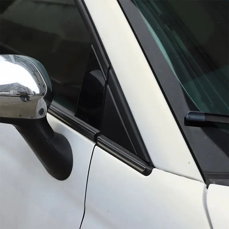 Suetlcoity para fiat 500 2010-2024 abs preto espelho retrovisor do carro lateral triângulo painel capa acessórios do carro
