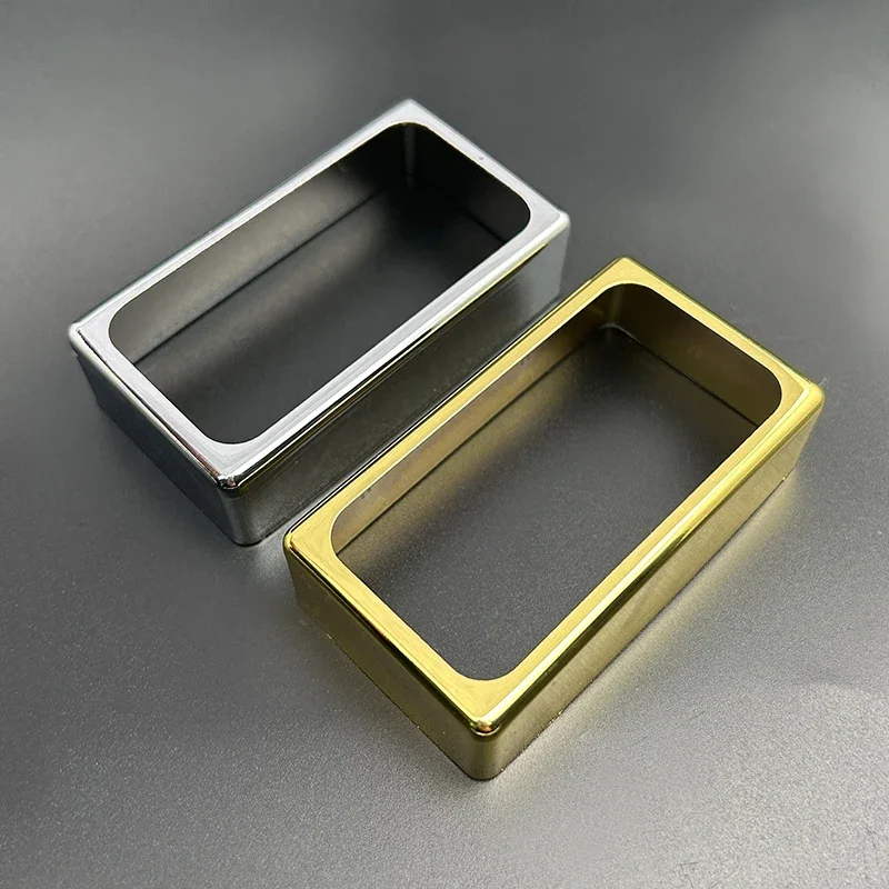 

10Pcs O Shape Brass 70*39MM Pickup Covers /Lid/Shell/Top for Electric Guitar/Metal Guitar Humbucker Covers Chrome