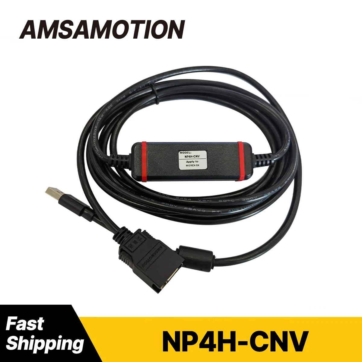 NP4H-CNV Servo Motor Debugging Line Suitable for Fuji NP1PS/NP1PH/MIRCEX-SX Series PLC Programming Cable